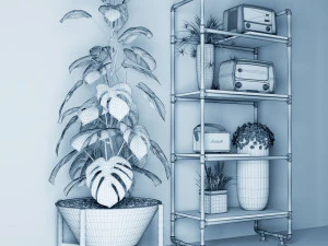 Planter Rack PB2 3D Model