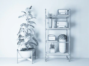 Planter Rack PB2 3D Model