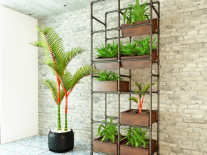 Planter Rack PB3 Model 3D