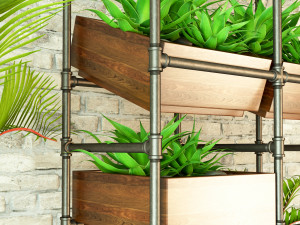 Planter Rack PB3 Model 3D