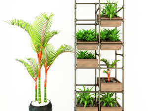 Planter Rack PB3 Model 3D