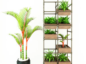 Planter Rack PB3 3D Model