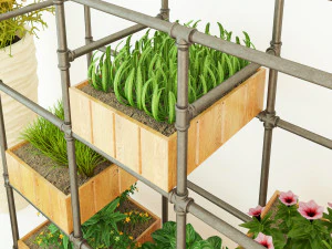 Planter Rack PB4 3D Model