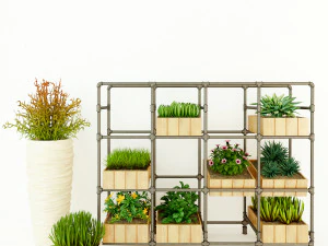 Planter Rack PB4 3D Model