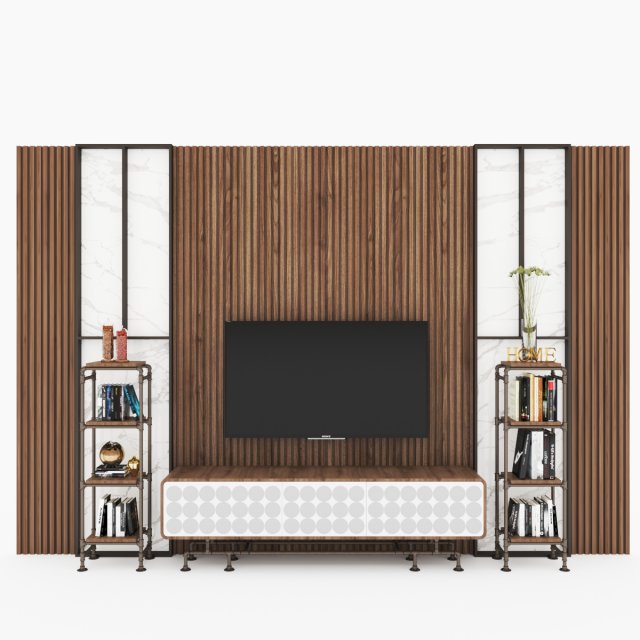 TVs cabinet TC11 3D 모델 .c4d .max .obj .3ds .fbx .stl .blend 
