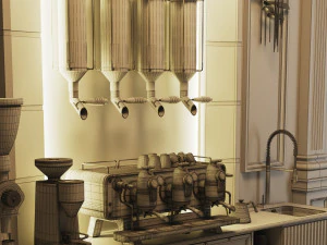 Caf&eacute;-bar CB08 Modèle 3D