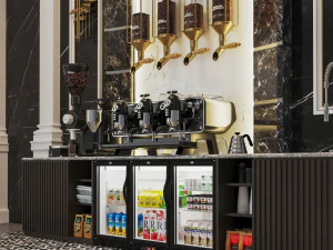 Caf&eacute;-bar CB08 Modèle 3D