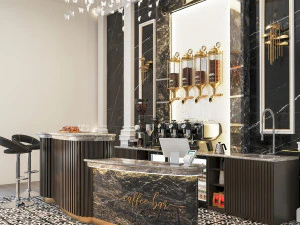 Caf&eacute;-bar CB08 Modèle 3D