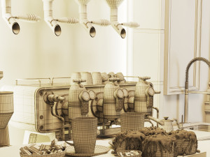 Coffee Bar CB08 3D Model