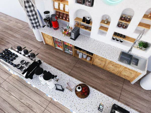 Coffee Bar CB09 3D Model