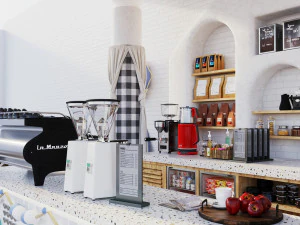 Coffee Bar CB09 3D Model