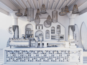 Coffee Bar CB09 3D Модель
