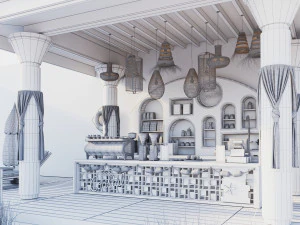 Coffee Bar CB09 3D Model