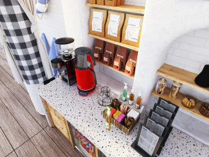 Coffee Bar CB09 3D Model