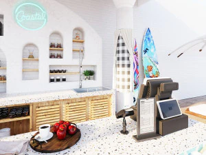 Coffee Bar CB09 3D Model