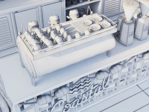 Coffee Bar CB09 3D Model