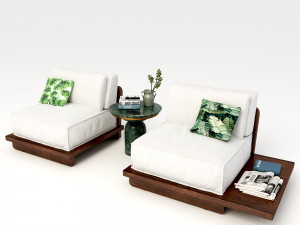 Vintage Sofa VS2 Model 3D