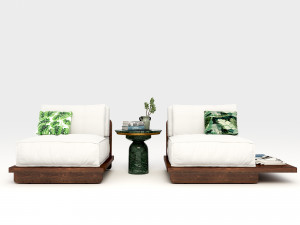 Vintage Sofa VS2 Model 3D