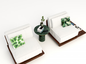Vintage Sofa VS2 Model 3D