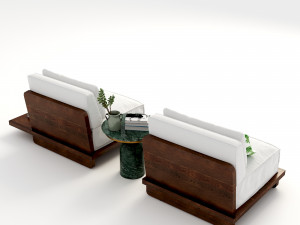 Vintage Sofa VS2 Model 3D