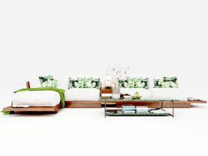 Vintage Sofa VS3 3D Model