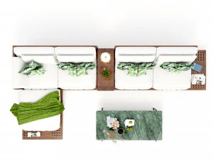 Vintage Sofa VS3 3D Model