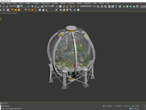 Sci Fi Aquarium AQ1 3D Model
