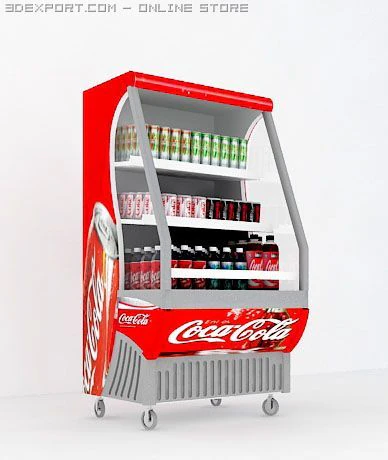 coca cola 3D Model .c4d .max .obj .3ds .fbx .stl .blend 