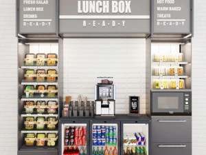 Lunch Box Counter LB01 3D Model