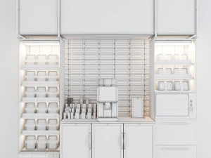 Lunch Box Counter LB01 3D Model