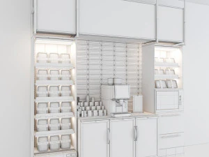 Lunch Box Counter LB01 3D Model
