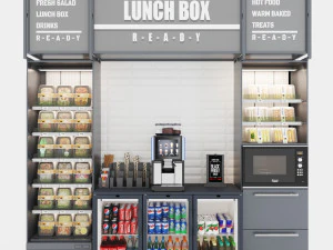 Lunch Box Counter LB01 3D Model