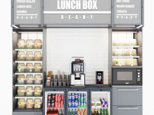 Lunch Box Counter LB01 3D Model