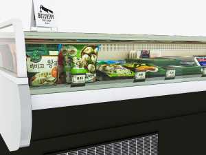 Expositor para Carnes y Aves LB07 Modelo 3D