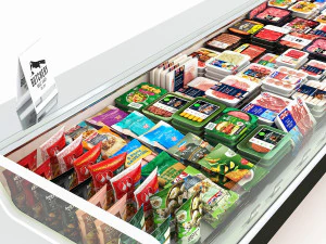Expositor para Carnes y Aves LB07 Modelo 3D