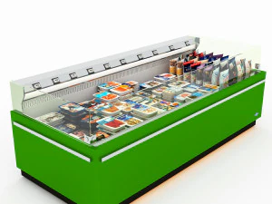 Ekspozytor na owoce morza LB09 Model 3D