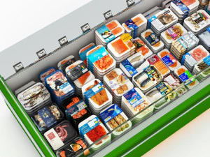 Ekspozytor na owoce morza LB09 Model 3D