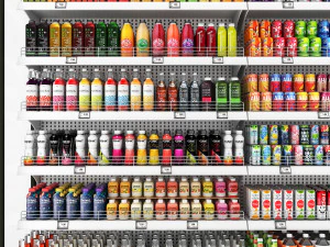 Healthy Drink Display LB11 3D Model
