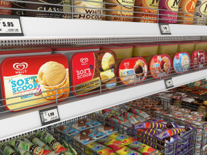Ice Cream Display LB12 3D Модель