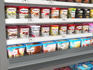 Ice Cream Display LB13 Model 3D
