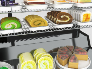 Cakes Display LB14 3D 모델