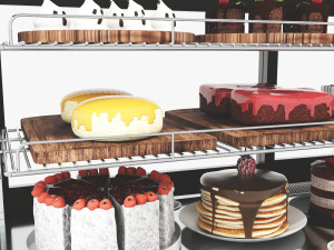 Cakes Display LB17 Model 3D