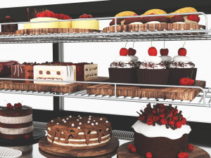 Cakes Display LB17 Model 3D