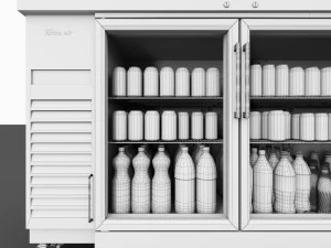 Wyświetlacz napoj&oacute;w bezalkoholowych LB18 Model 3D