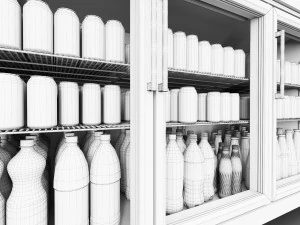 Wyświetlacz napoj&oacute;w bezalkoholowych LB18 Model 3D