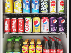 Soft drink Display LB19 3D Модель