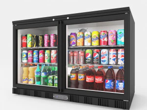 Дисплей безалкогольних напоїв LB20 3D Модель