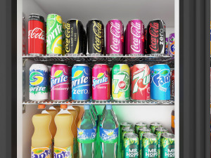 Soft drink Display LB20 3D Model