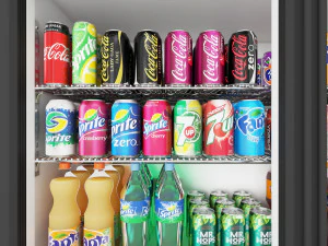 Дисплей безалкогольних напоїв LB20 3D Модель