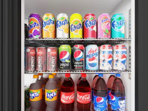 Дисплей безалкогольних напоїв LB20 3D Модель